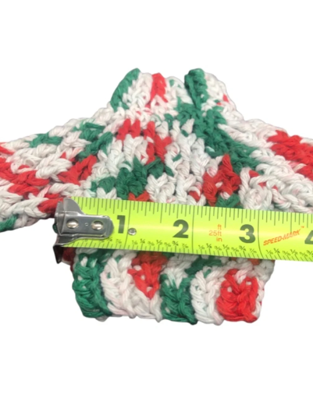 Christmas Holiday Crochet Mini Chunky Sweater Ornament, Gift Tag, Gift Tag, 3”x5